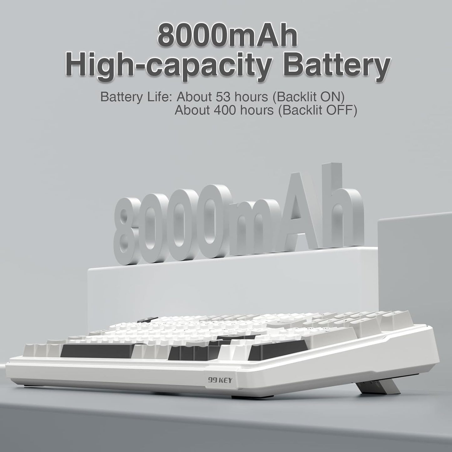 AULA F99 Wireless Mechanical Keyboard,Tri-Mode BT5.0/2.4GHz/USB-C Hot Swappable Custom Keyboard,Pre-lubed Linear Switches,RGB Backlit Computer Gaming Keyboards for PC/Tablet/PS/Xbox