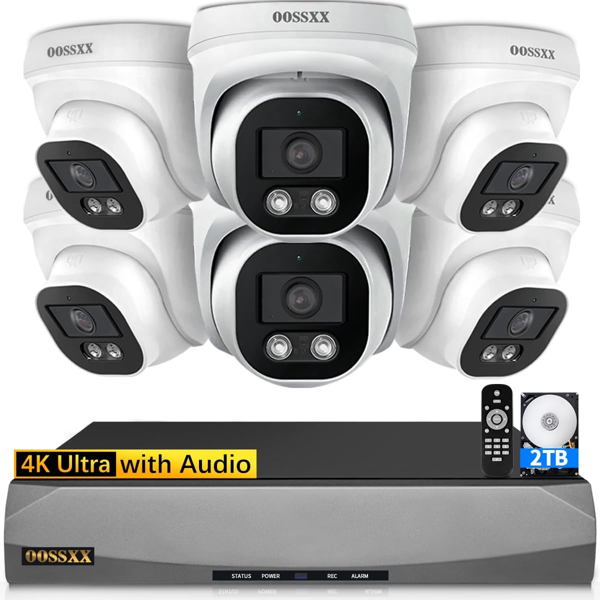 Wired Outdoor Home Security Camera System Dome POE Video Surveillance Cameras Systems