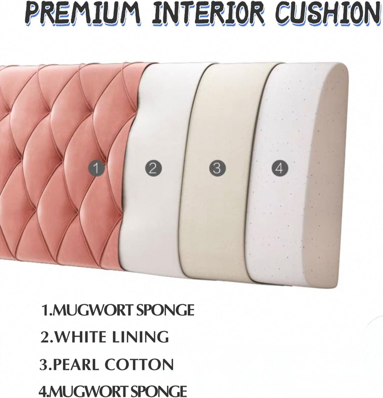 Headboard Cushion Reading Pillow Wall Mounted Headboard Upholstered Home Dorm Day Bed Backrest Wedge Bolster Neck Lumbar Support Cushion(Size:200cm/79in,Color:Pink1)