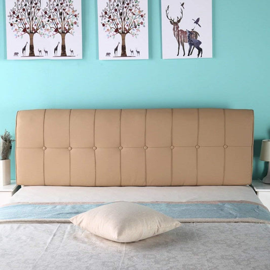 Headboard Bedside Cushion Pads Soft Case Multifunction Easy to Clean, 4 Colors, 6 Sizes (Color : 3#, Size : with headboard-120cm)