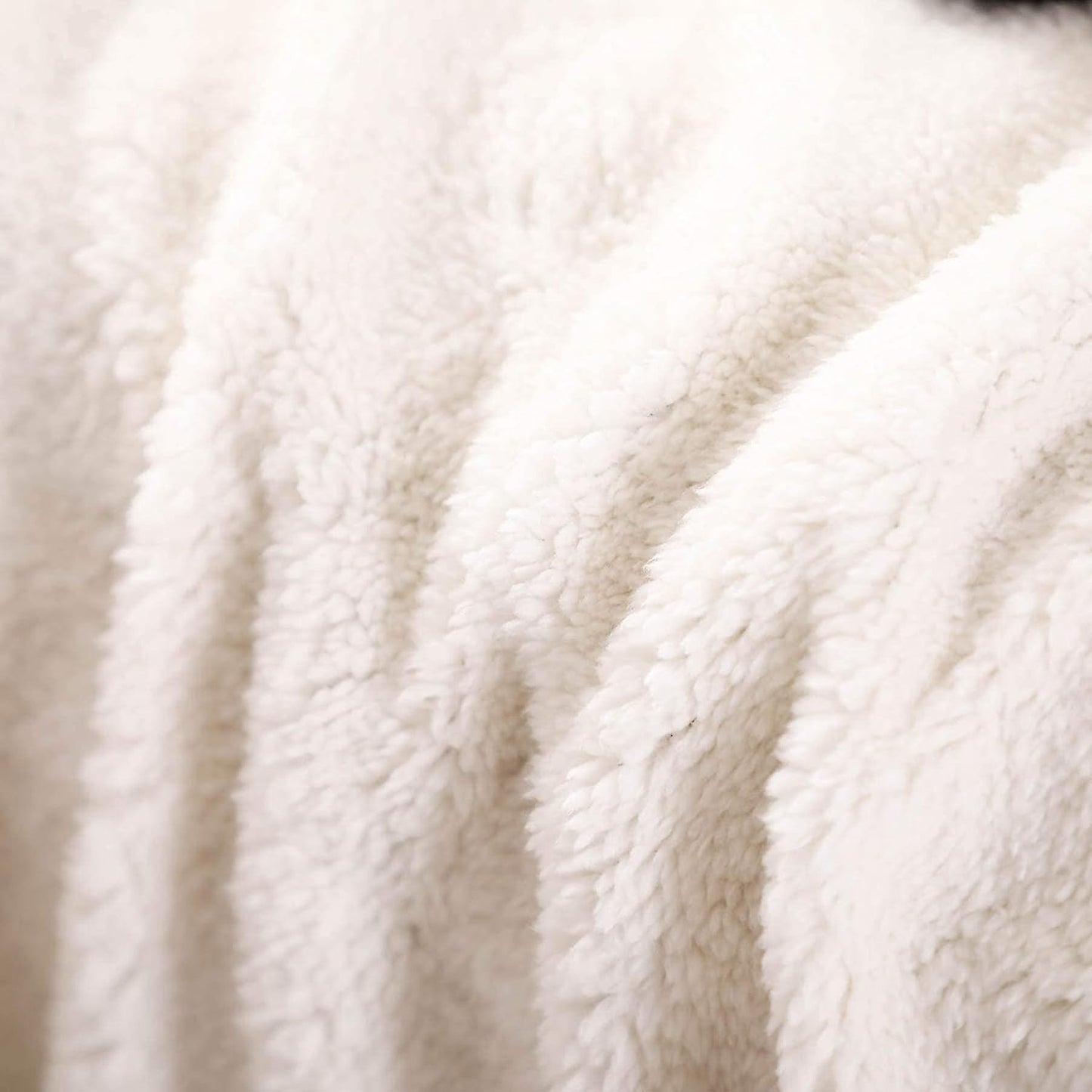 Longhui bedding Acrylic Cable Knit Sherpa Throw Blanket - Thick, Soft, Big, Cozy Grey Knitted Fleece Blankets for Couch, Sofa, Bed - Large 50 x 63 Inches Gray Coverlet All Season