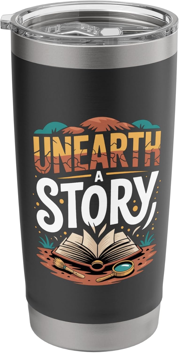 Unearth A Story 2026 Reading Stainless Steel Insulated Tumbler