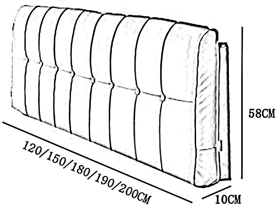 Headboard Bedside Cushion Pads Large Back Soft Case Anti-Collision Head,4 Colors, 5 Sizes (Color : 2#, Size : with headboard-150cm)