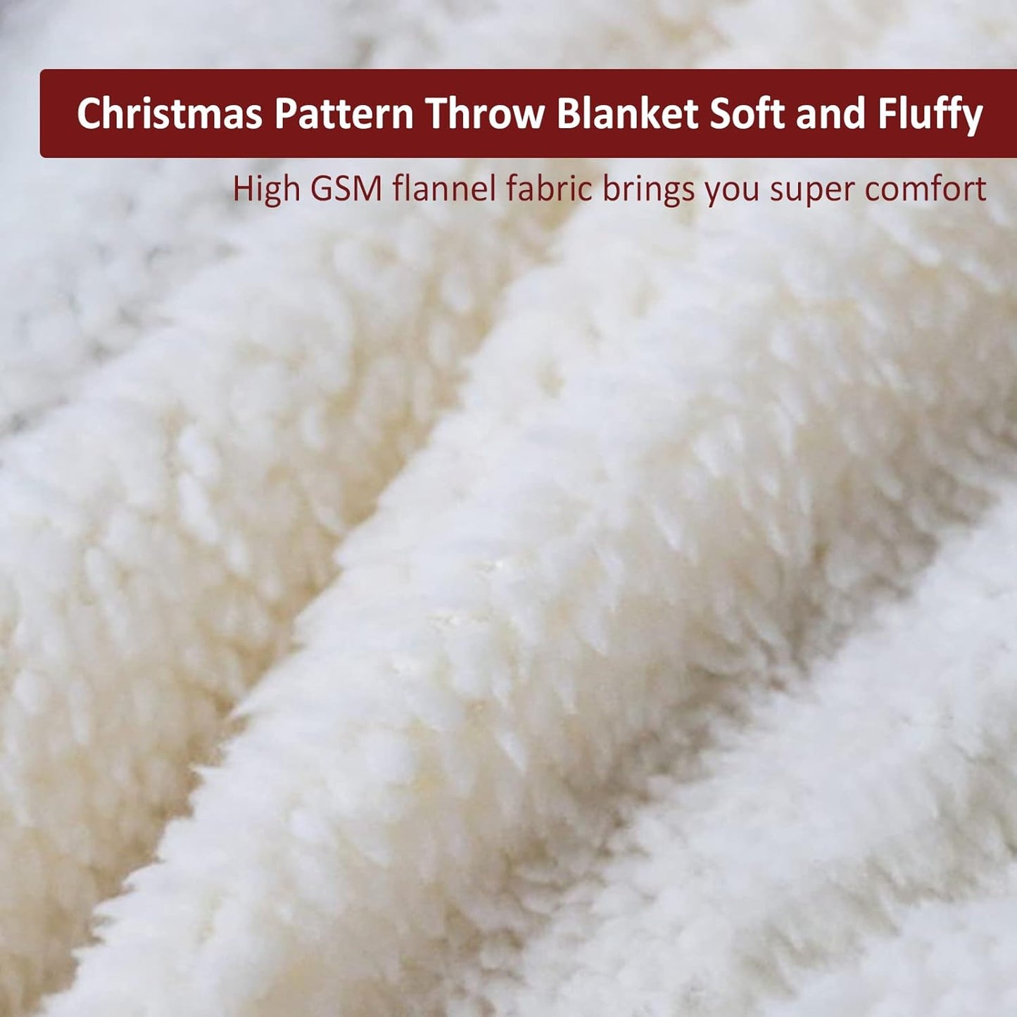 Sherpa Fleece Blanket Throw, Cardinals Birds Stitching Plaid Fuzzy, Soft Lightweight Breathable Bed Sofa TV Couch Blanket, Christmas Home Decor, 50'x60'