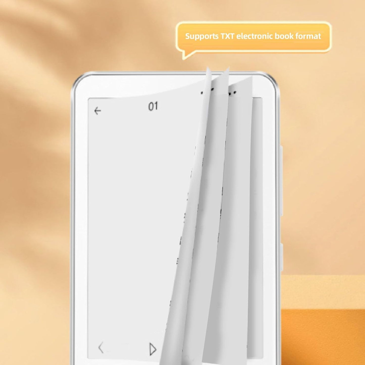 2.7in Ink Screen eBook Reader, 2 in 1 E Book Reader MP3 Player, HiFi Sound Bluetooth 5.0 Music Player, Type C Charging