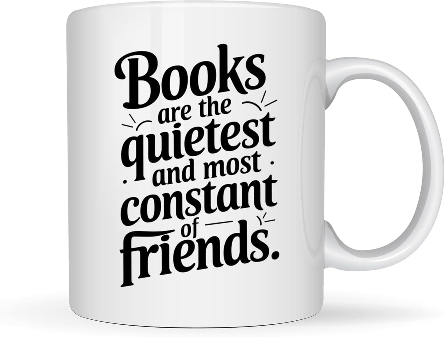 Book Lover Coffee Mug 11oz White - Books Quietest - Gift for Bookworm Reader Reading Lover Bookish Women