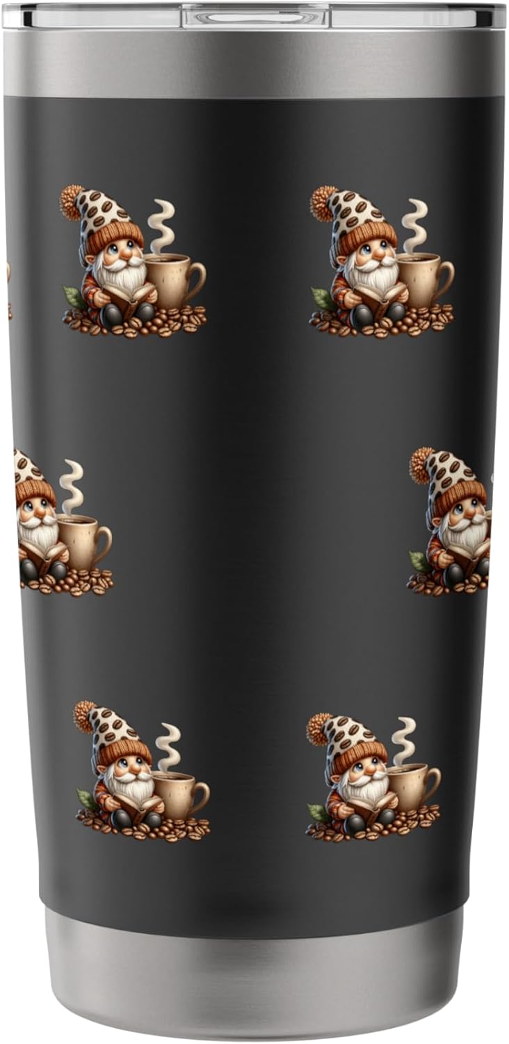 Book Reading Coffee Gnome Biggest Coffee Mug For Teacher Stainless Steel Insulated Tumbler