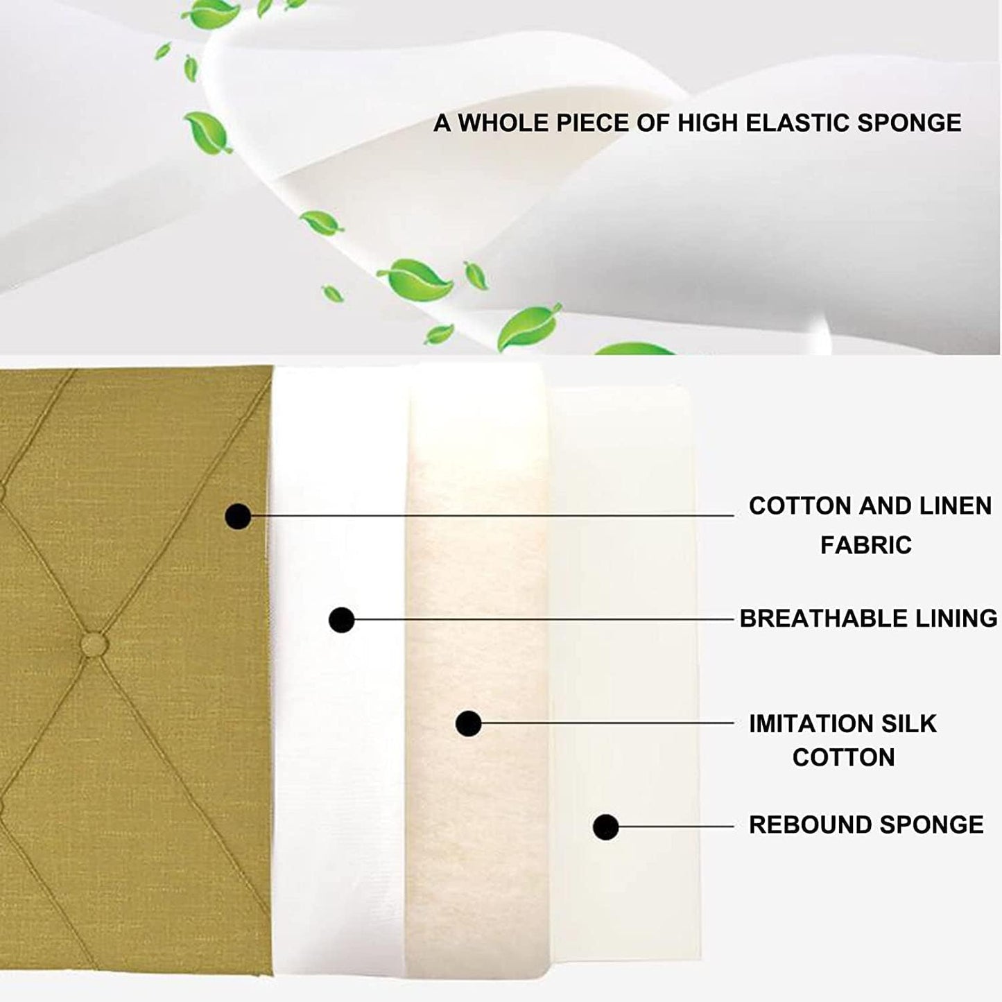 King Size Headboard Cushion Bed Backrest,Lumbar Pad Soft Case Crash Cushion Wall Pillows Removable Cover(Size:47.2x23.6x2.4/120x60x6cm,Color:C)