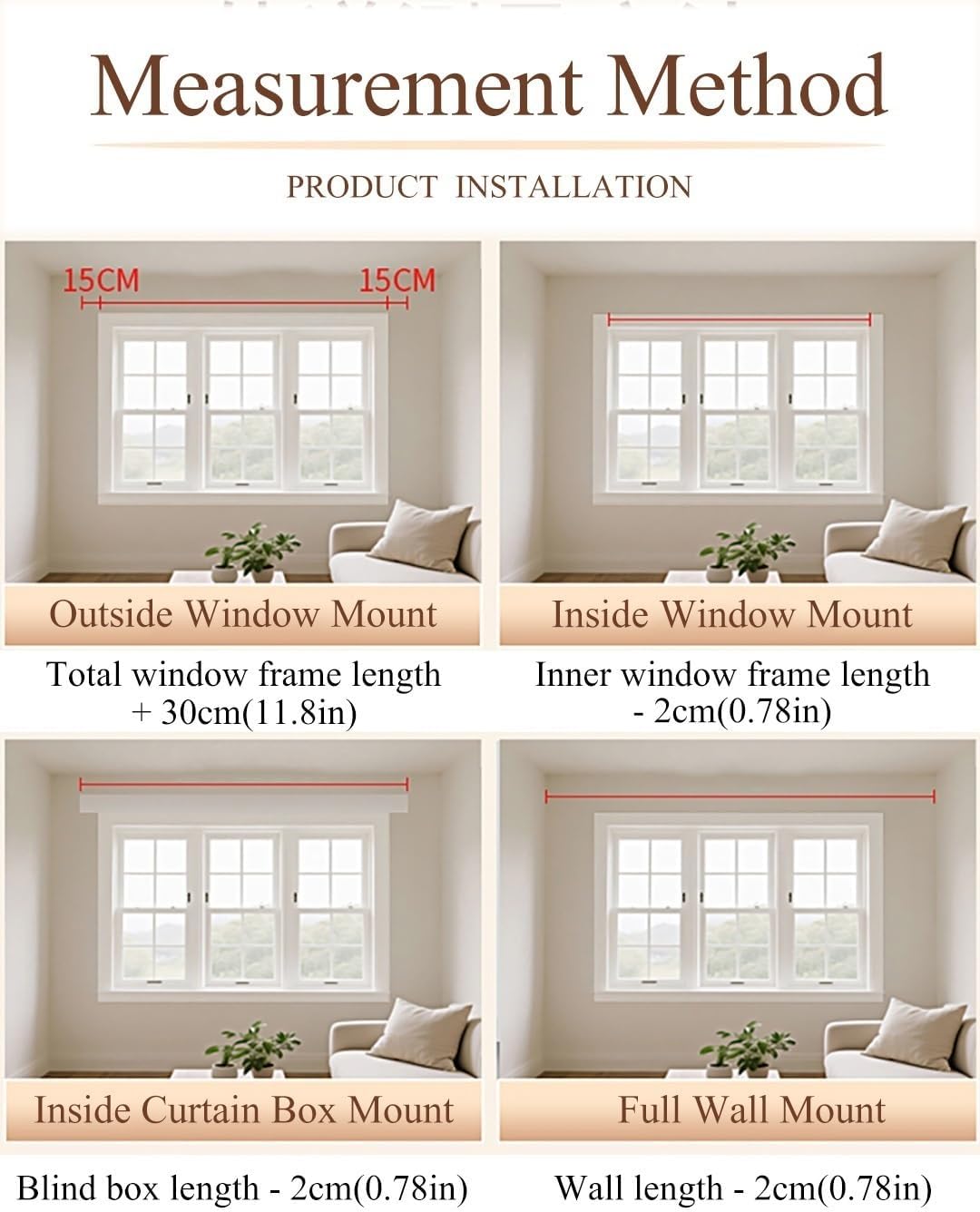 Customizable Heavy Duty Window Curtain Rods 2-19.7 FT, Durable Round Curtain Poles for Room Divider, Living Room & Bedroom (Bronze, 13.12ft/4x3.28ft)