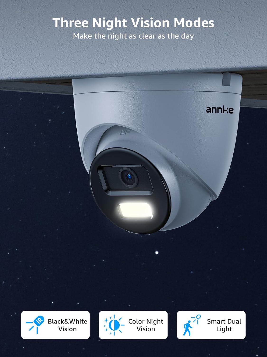 ANNKE C800 4K PoE Security Camera with AI Human/Vehicle Detection, IP Cam with Audio,Wide Angle, Remote Access, Spotlight Night Vision, IP67 Waterproof, H.265+, Support up to 512GB TF Card