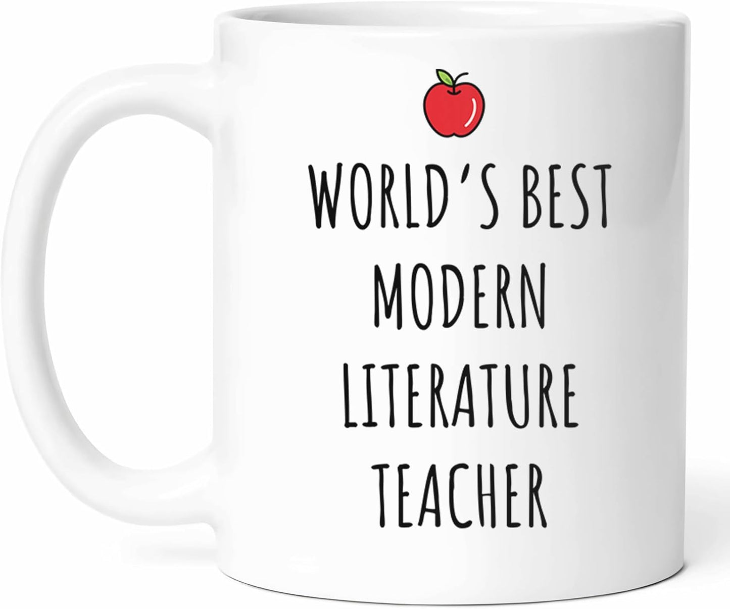 Best Modern Literature Teacher Mug - Literary Guide Coffee Cup - Book Lover Funny Gift From Readers - Fiction Aficionado Tea Mugs - Novels Cups - 11 Oz Ceramic Gifts For Students, Birthday, Him, Her