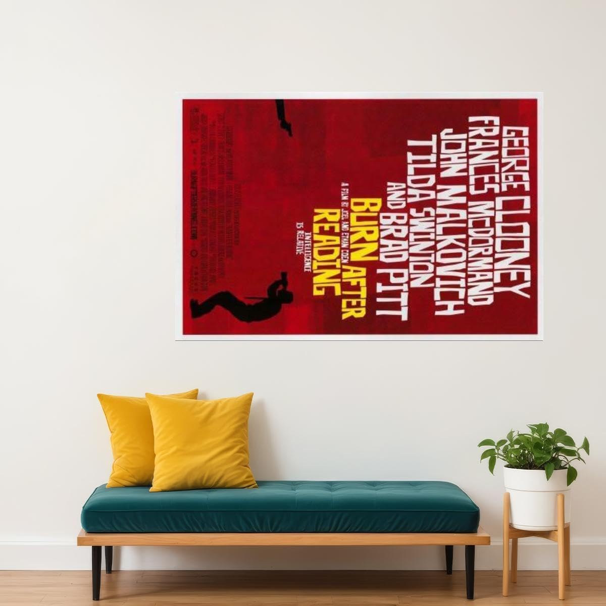 Besh Burn After Reading Movie 2008 Wall Art Print Movie Night Room Decor 18x24 Poster