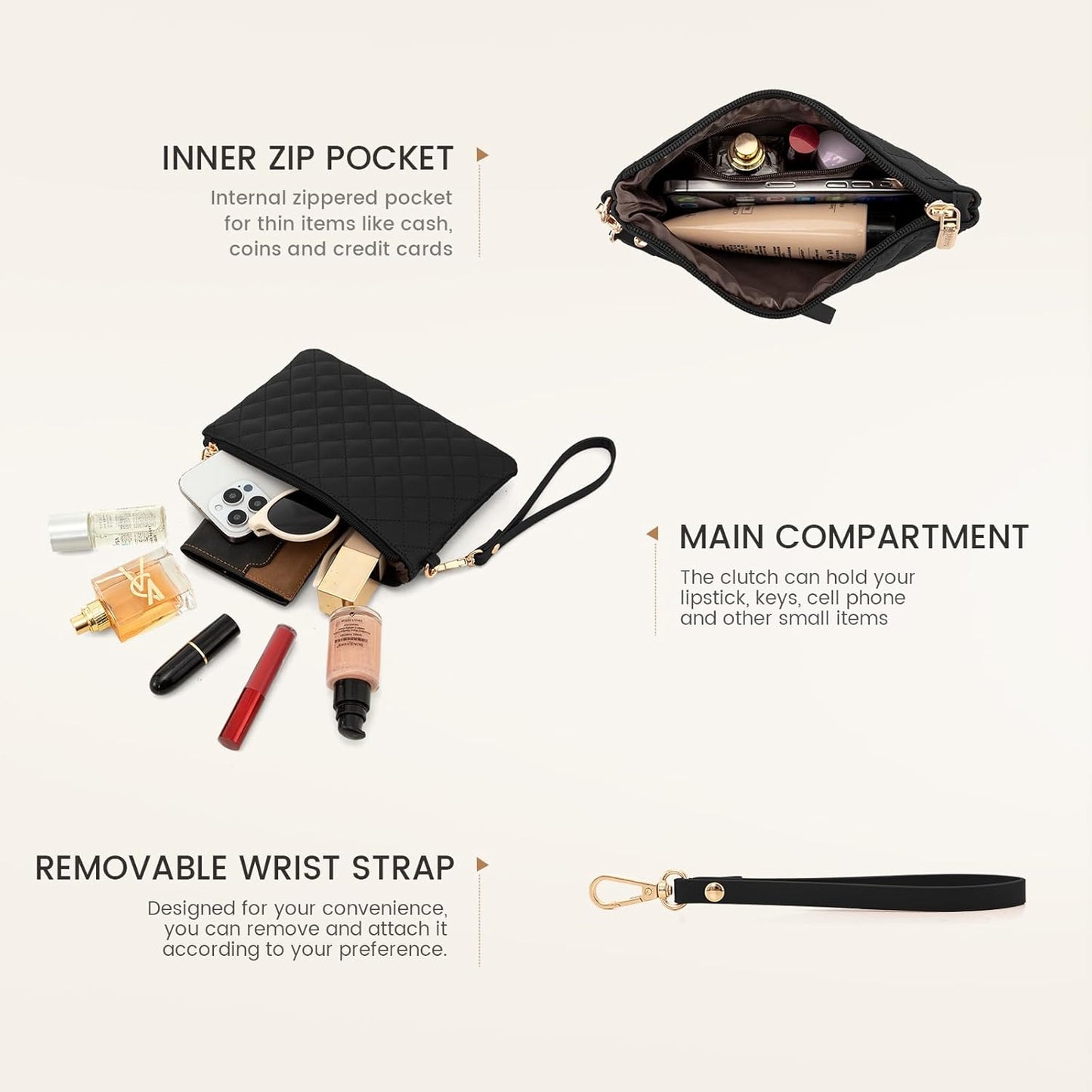 LOVEVOOK Laptop Bag for Women 15.6 inch Canvas Laptop Tote Bag, Large Capacity Work Bag with Clutch Purse, Computer Bag Office Business Briefcase, Casual Handbag for Travel College Teacher School