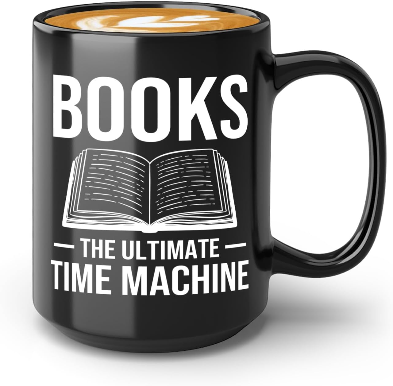 Book Lover Coffee Mug 15oz Black -Books The Ultimate - Bookworm Literature Library Book Lover Reader Booked Editor Intellectual Studious