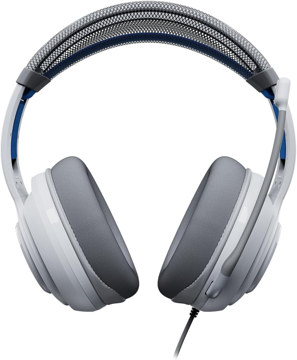 Turtle Beach Atlas 200 Wired Gaming Headset Officially Licensed for PlayStation, PS5, PS4, 50mm Nanoclear Drivers, Flip-to-Mute Mic, Memory Foam Cushions, Floating Headband - White