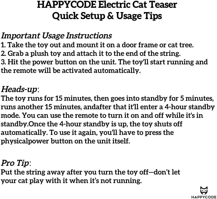 Rechargeable Electric Cat Teaser with Remote – Interactive Door Clip Teaser for Cats, 2 Motion Modes (360° Spin & Irregular Jumping), Smart Auto Cat Toy for Exercise & Fun (Gray)