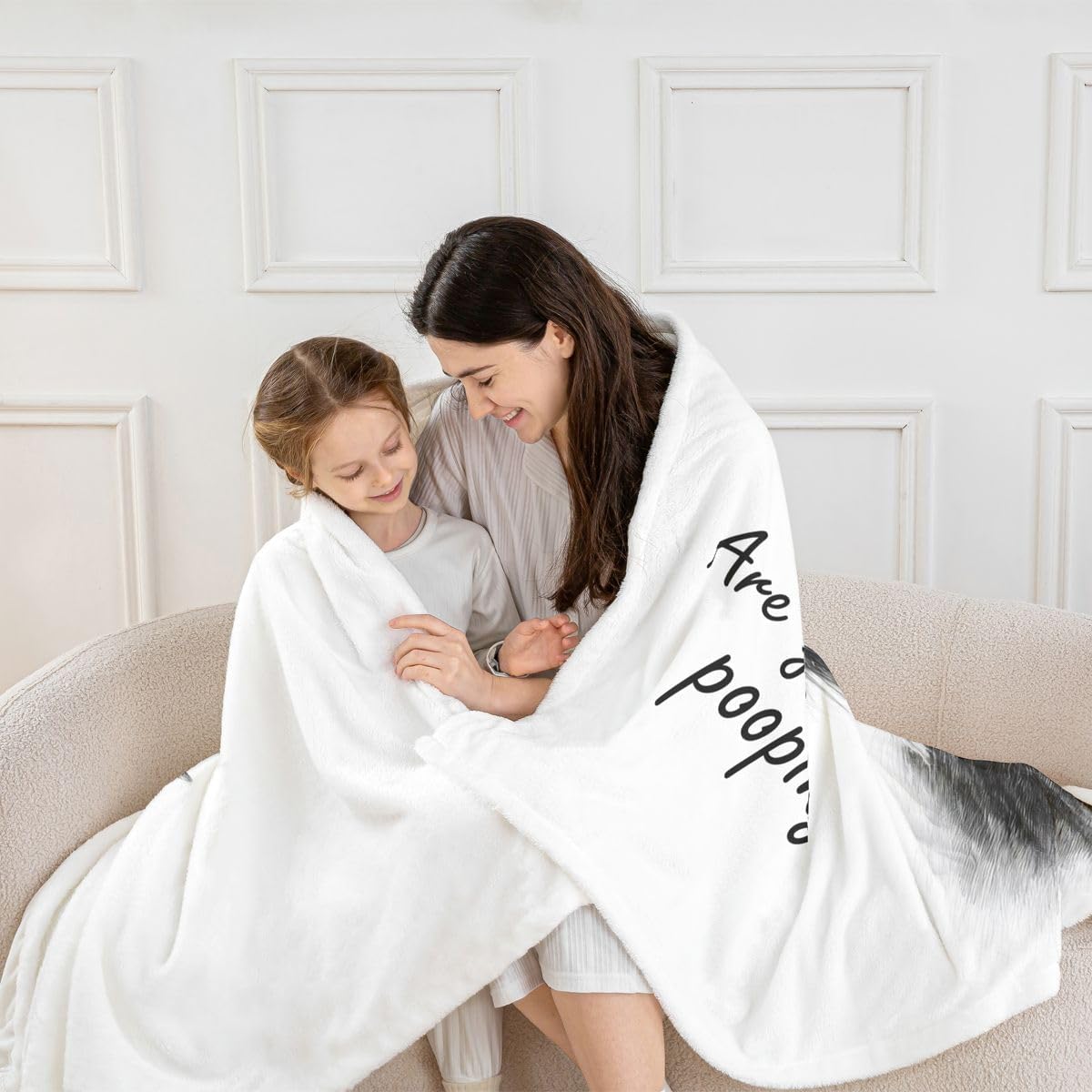 Feelyou Highland Cow Sherpa Throw Blanket for Couch Farmhouse Super Soft Cozy Fleece Cute Animal Blanket for Winter, Plush Throw White Baby 30"x40" Cartoon All Season