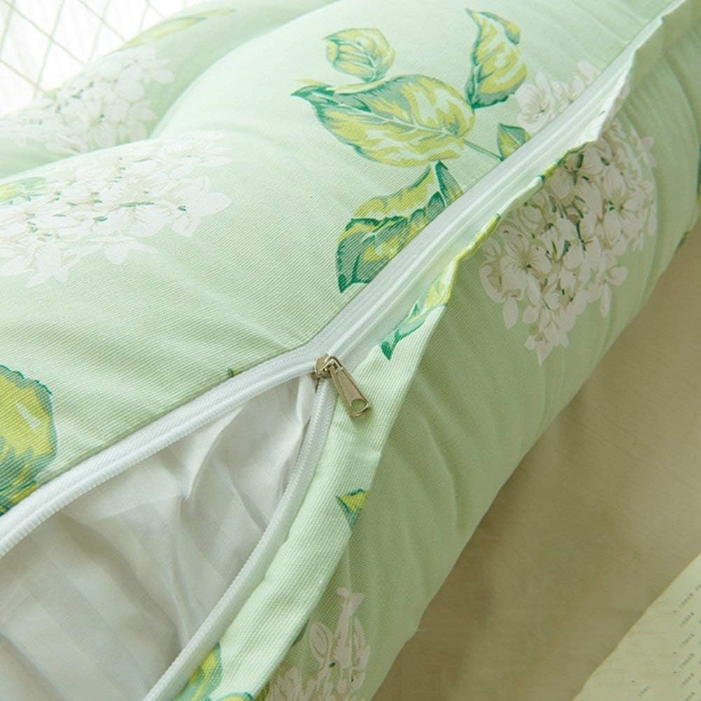 Headboard Bedside Cushion Pads Cloth Art Triangular Pillow Multifunction Large Back Independent Liner, Washable, 7 Colors (Color : 1#, Size : 135 x 20 x 50 cm)