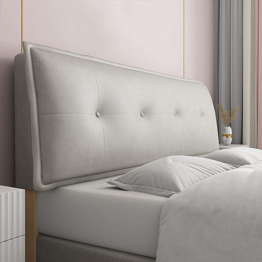 Headboard Cushion Reading Pillow Back Support Bed Large Adult Backrest Wedge Lounge Positioning Bedrest Bolster(Size:No headboard 59"/150cm,Color:A)