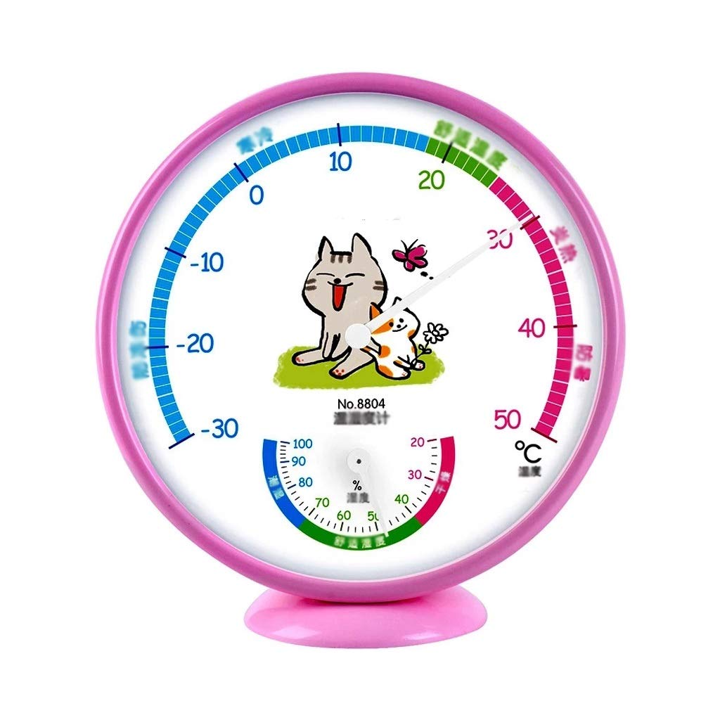 Kid's Room Thermo-Hygrometer Mechanical Induction Element no Need Battery Temperature and Humidity Meter(Blue)