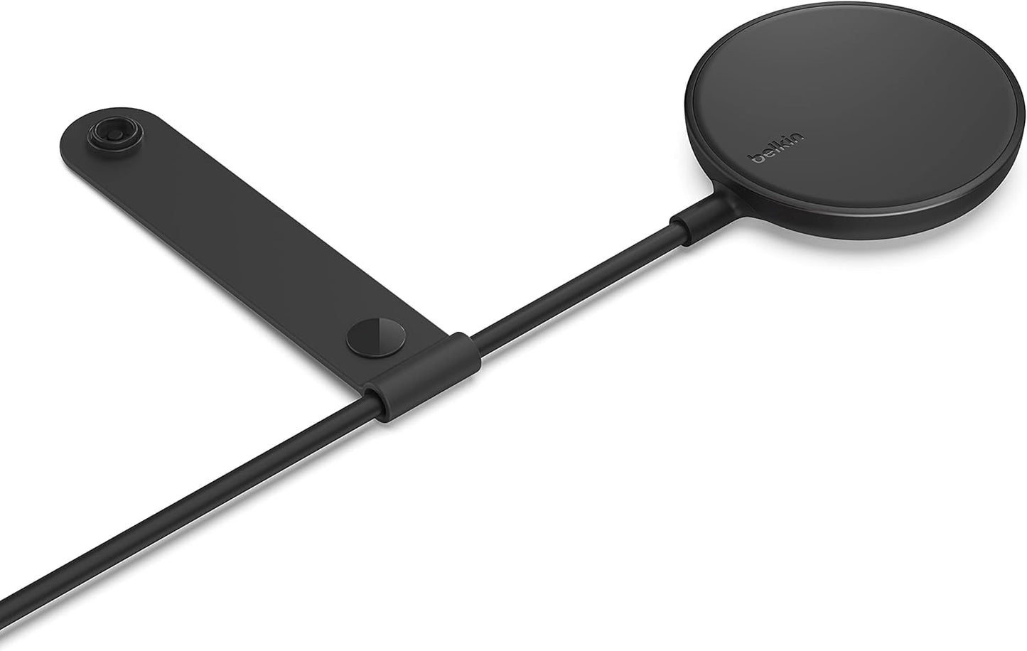 Belkin 7.5W Magnetic Portable Wireless Charger Pad, Magsafe Compatible, iPhone 14, 13, 12, 11, XS Max, X, 8, 7, 6s, 6, Plus - 6.6ft/2M Long Cable