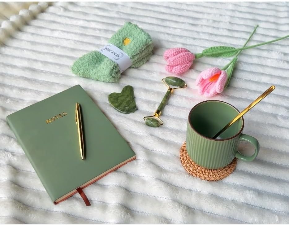 Self Care Gift Basket for Women – Ideal Present for Birthdays, Mother's Day, Graduation, Recovery, Mental Wellness, Knit Tulip Gift Throw Blanket,Self Love Box,Happy Birthday Gifts,coffe mugs