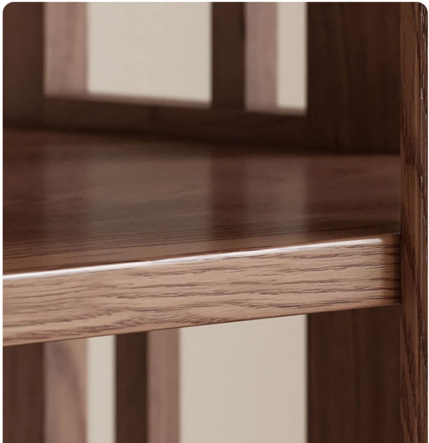 All Solid Wood Rotating Bookshelf, 360-degree Bookcase Creative Simple Floor Bookcase Shelf for Living Room MINGPING (Size : Log Color 5floors 44x44x170cm) ()