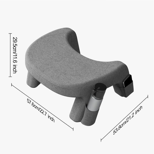 Reading Pillow for Bed - Ergonomic Lap Cushion | 57.6x29.5x53.8cm Support Pillow with Washable Cover, Memory Cotton and Polyester Filling with Arm Comfort, Upright Backrest Cushion