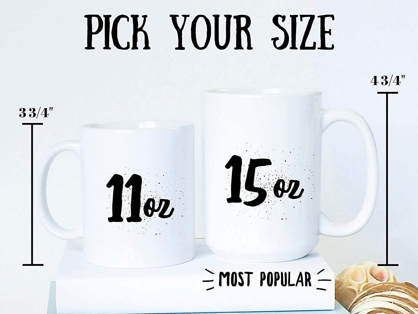 Reading Crime Books And Dogs Make Me Happy Mug Funny Gift For Hobby Lover Coffee Tea Cup Large 15 oz