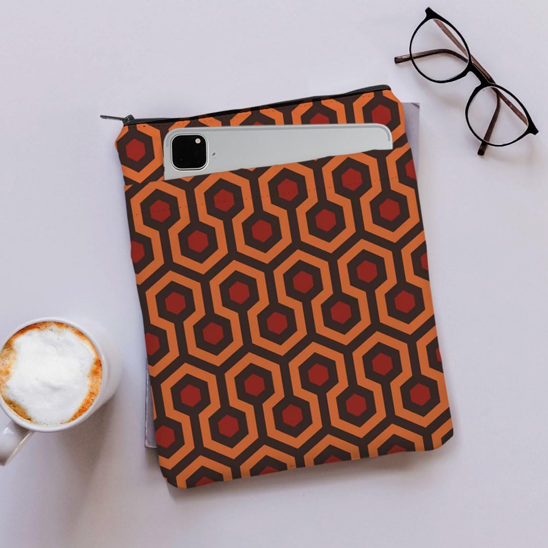 MAOFAED Horror Movie Inspired Gift Horror Movie Lover Gift Book Sleeve with Zipper Book Protector for Book Lover