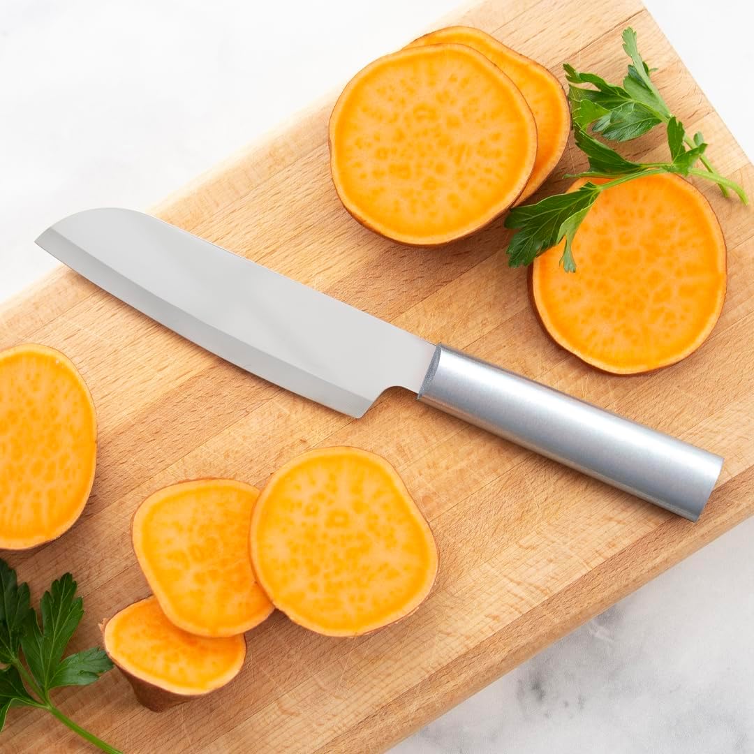 Rada Cutlery Cook’s Utility Knife (R140), 4.75" Stainless Steel Blade, Silver Handle