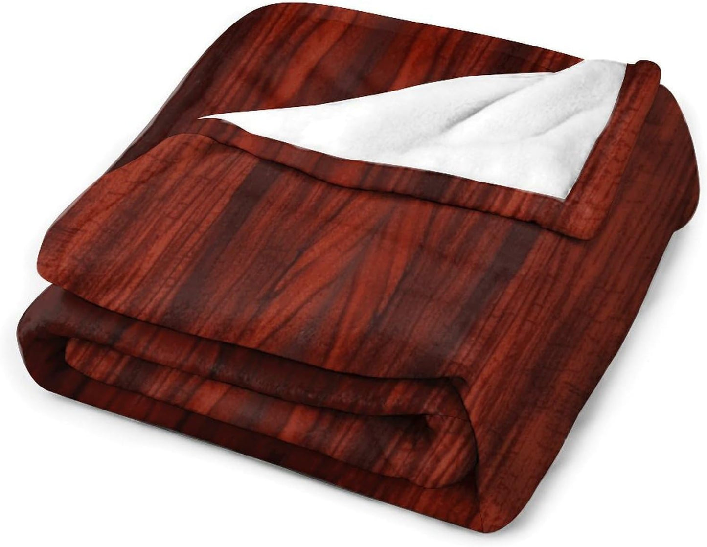 Red Wood Blanket Super Soft Lightweight Throw Blanket Cute Cozy Warm Bed Blanket Decorative Fuzzy Blanket All-Season Home Decor Gift for Sofa Couch Living Room 40"*50" （100 * 130cm）