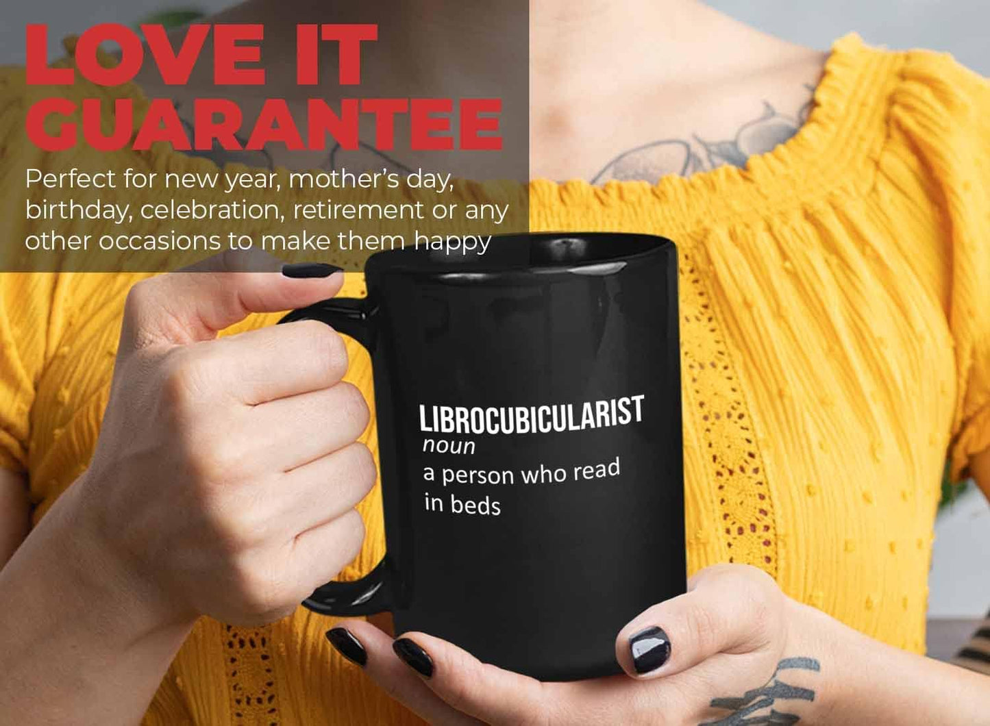 Bubble Hugs Writer Coffee Mug 15oz Black - Librocubicularist A person who read in beds - Reading Book Lover for Bookworm Bibliophile Librarians Author Readers Bookish