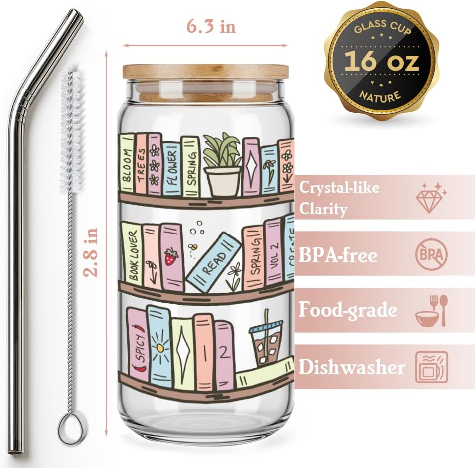 Cute Cup Book Lover Gifts for Women,Friend,Sister,Reader,Librarian,Bookish Gifts for Book Club,Books Mug Gift for Birthday,Christmas,Thanksgiving,Smutty Books lovers Gift -124