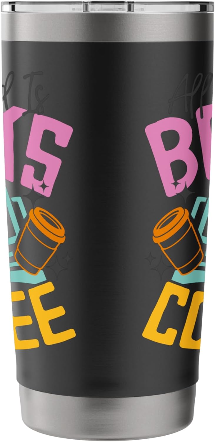 All I Need Is Books And Coffee Reading Lover Design Stainless Steel Insulated Tumbler