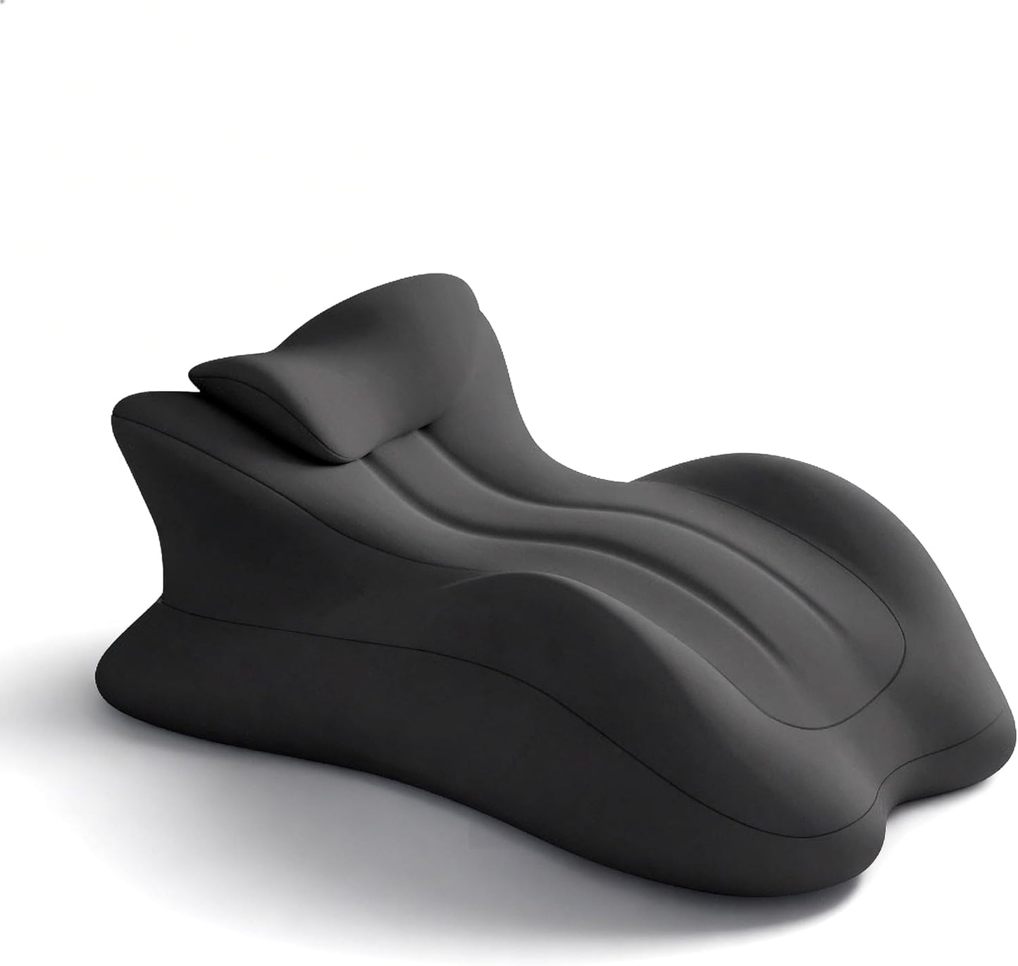 Sweet Spot Pillow – Ergonomic Memory Foam Wedge Pillow with 27° Angle for Perfect Positioning Provides Contoured Waist & Neck Support for Couples – Ideal for Sleeping, Reading & Acid Reflux Relief
