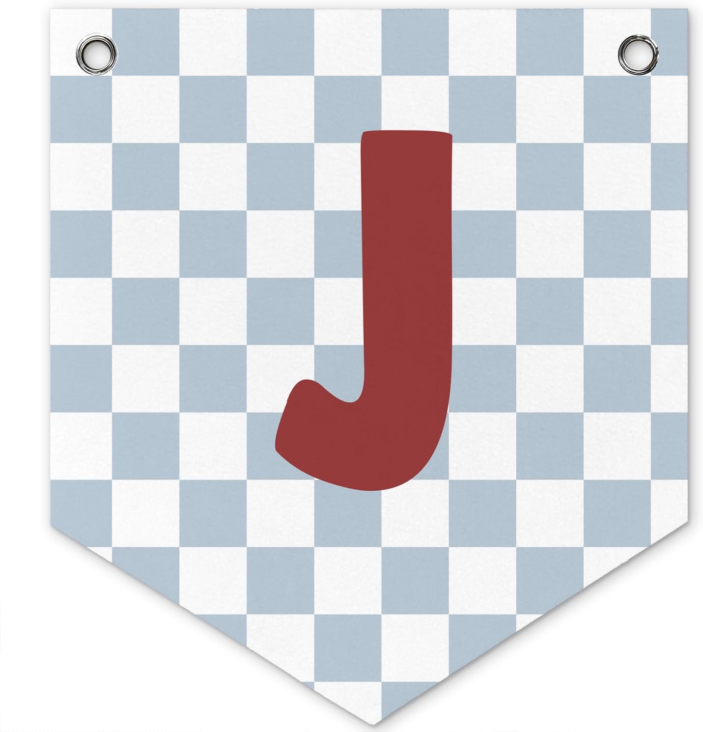 Kids Wall Art Felt Pennant Banner Flag, Custom Name Sign for Kids Room Toddler Bedroom Playroom, Bedroom Nursery Toddler Wall Art Decorations for Baby Shower, Letter J 12x14 Inch