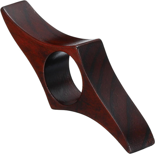 PATIKIL 1" Thumb Book Page Holder, Handmade Wooden Bookmark Book Opener Page Holders for Reading Accessories Book Lovers, Red