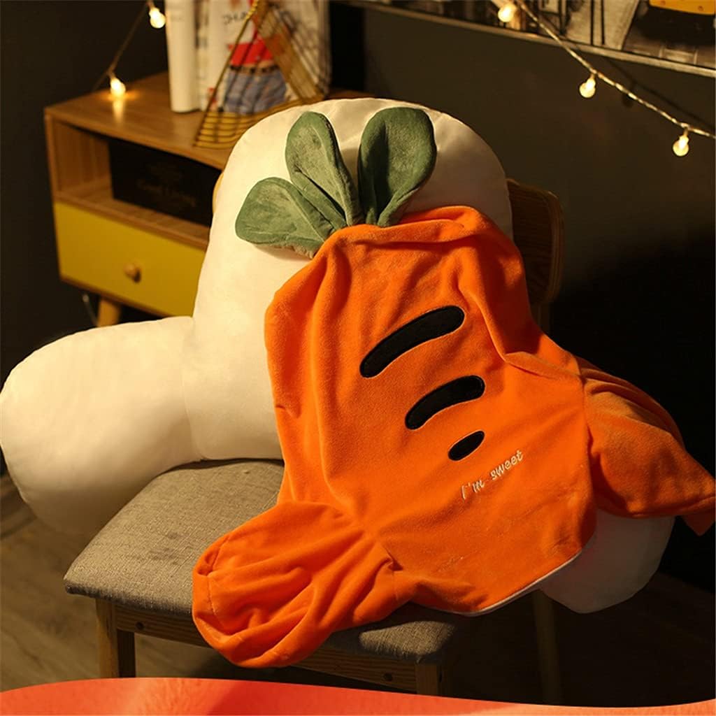 Cartoon Office Seat Pillow Lumbar Pad Sedentary Cushion Backrest Chair Waist Sofa Upholstery(D,45cm*60cm)