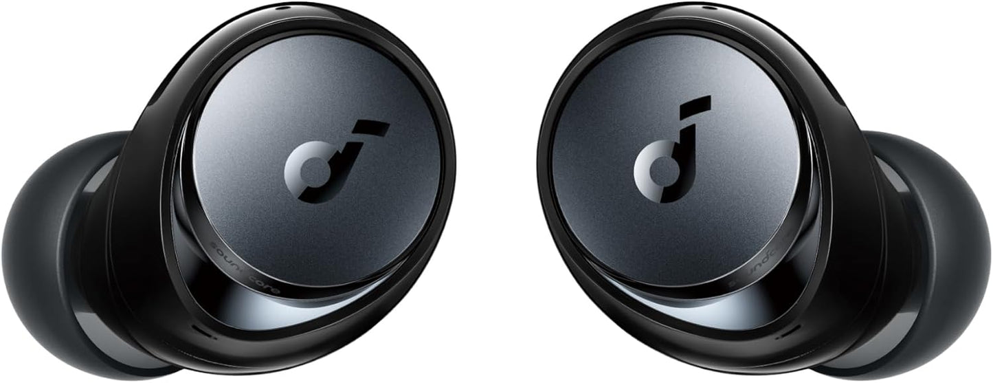 Soundcore by Anker Space A40 Adaptive Active Noise Cancelling Wireless Earbuds, Reduce Noise by Up to 98%, Ultra Long 50H Playtime, 10H Single Playtime, Hi-Res Sound, Comfortable Fit, Wireless Charge