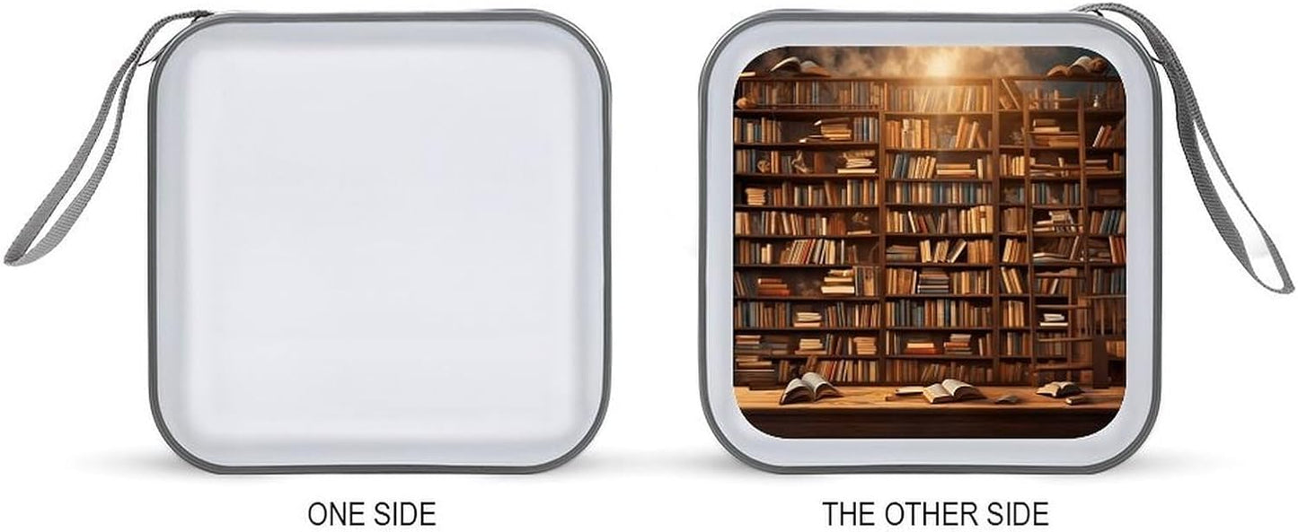 Books-png CD Case Portable Zipper CD Cases Holder Hard Plastic DVD Disc Cases Storage Binder Large Storage Disc Wallet Bag Heavy Duty Booklet Album 40 Capacity