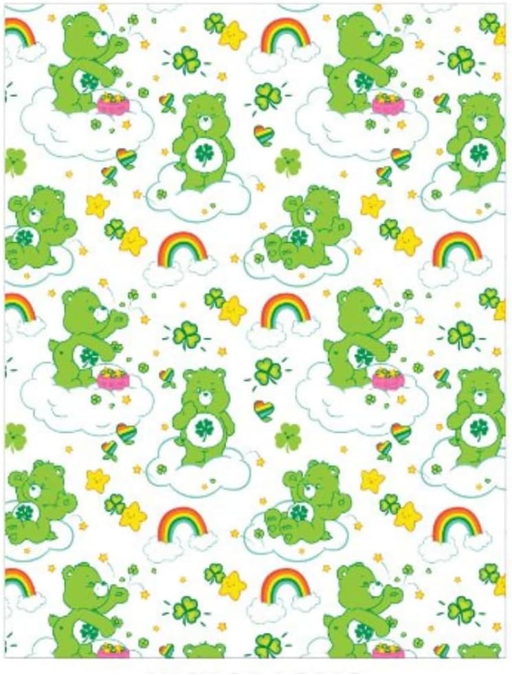 Care Bears Good Luck Bear Nostalgic Bedding Super Soft Cozy Plush Throw, 46 in x 60 in, (Officially Licensed Product) by Franco Collectibles