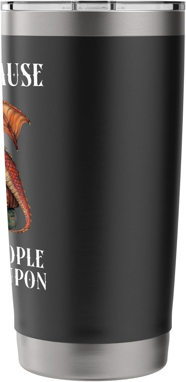 I Read Because Roasting People is Frowned Upon Dragon Book Stainless Steel Insulated Tumbler
