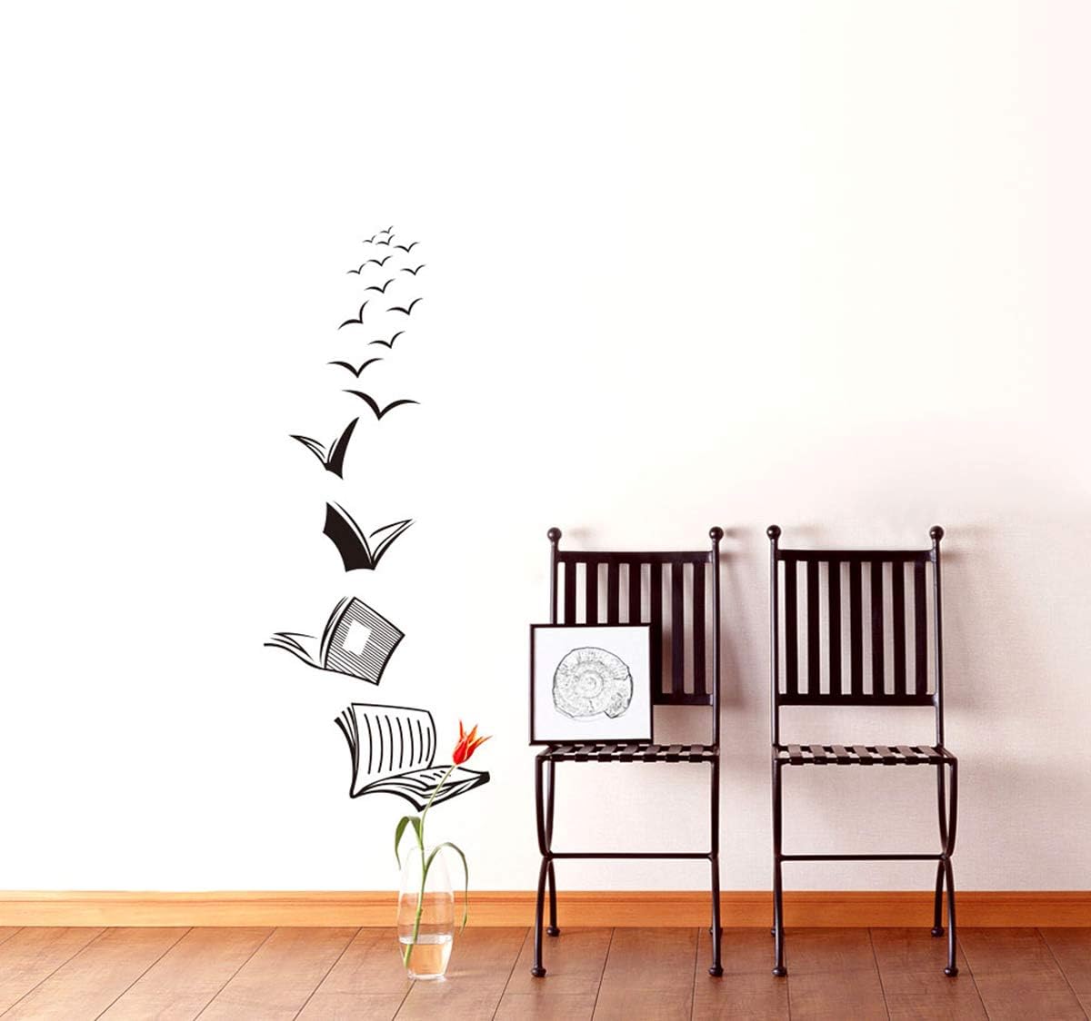 ADECALS Open Book Wall Sticker Reading Wall Art