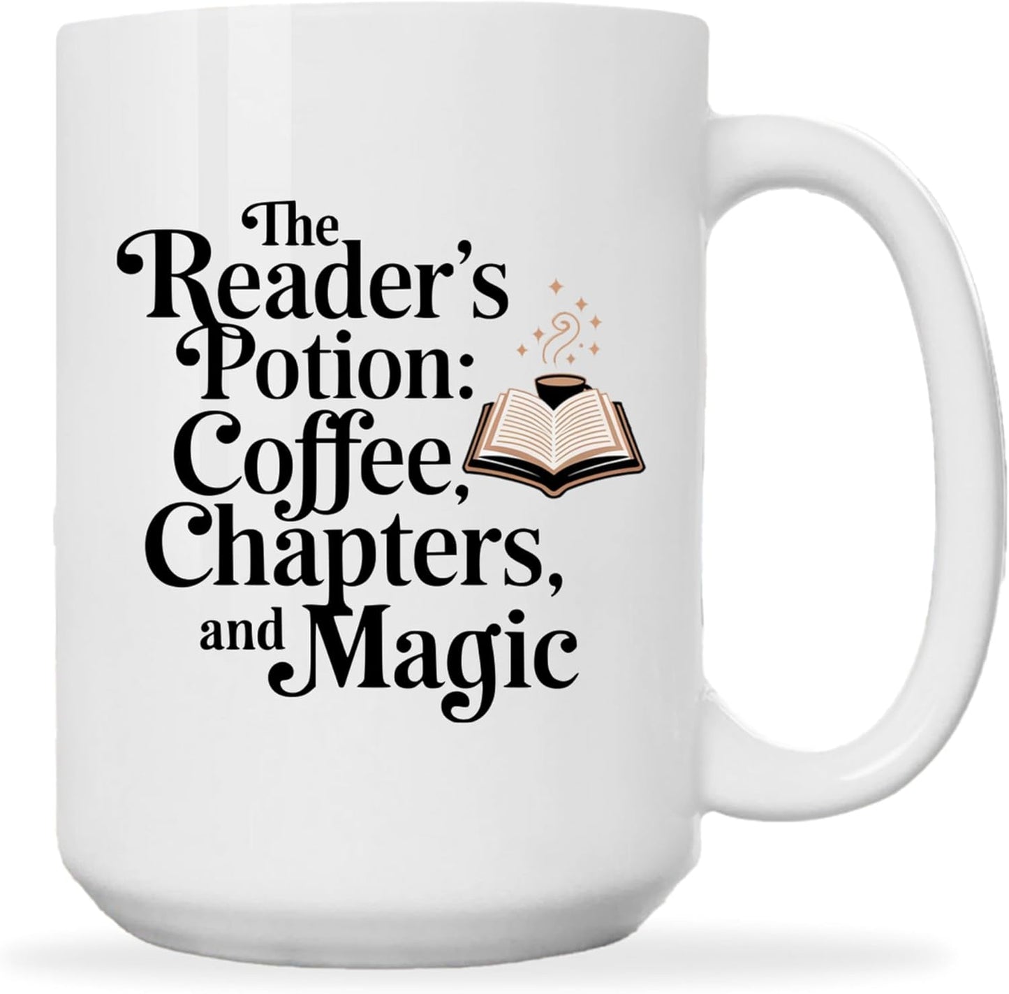 Book Lovers Coffee Mug 15oz White -One Chapter - Gift for Book Club Bookworm Bookish Reading Nerdy Avid Readers Women