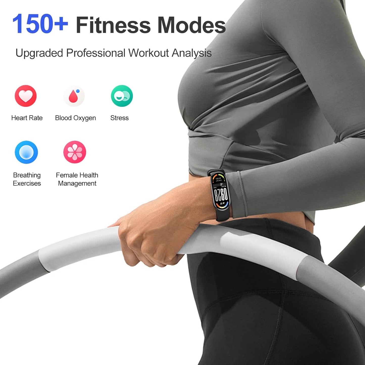 XIAOMI Mi Smart Band 10 (2025) - 1.72" AMOLED Display | 21 Days Battery Life | Touchscreen, Multi-Sport Tracker, Activity Tracker, Heart Rate Monitor | BT5.4 - Midnight Black