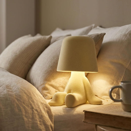 Bedside Touch Control Table Lamp, Golden Decor Thinker Statue LED Table Lamp With USB Port, 3 Way Dimmable Modern Night Light Nightstand Lamp For Home Living Room Office Shelf Decor (yellow-D)