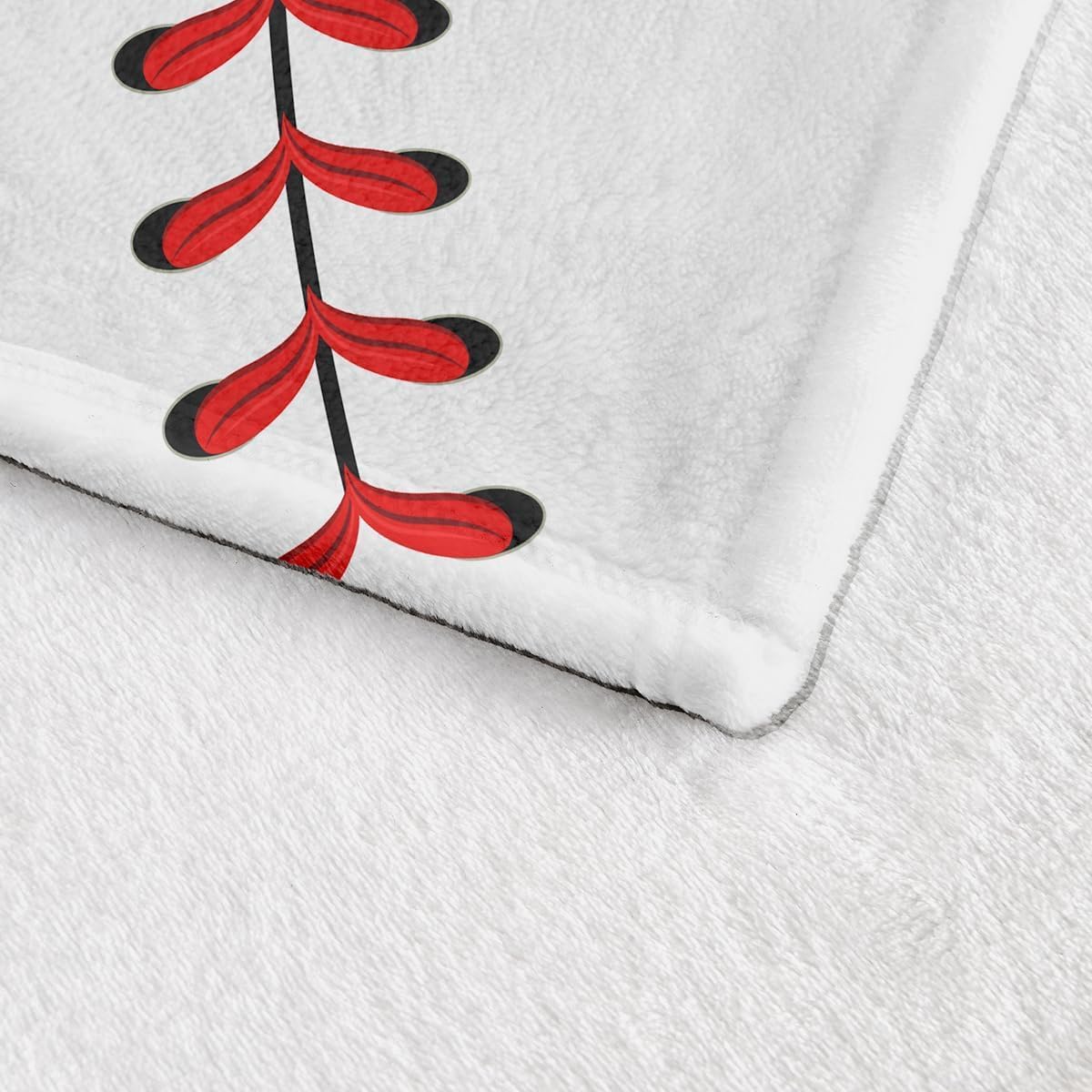 Wajade Baseball Blanket for Boys Adults Baseball Gifts for Kids 1-12 Soft Fleece Throw Blanket for Bedroom Living Rooms Sofa Couch Sports Fan Gifts for Kids Dads Coaches 50"x60"