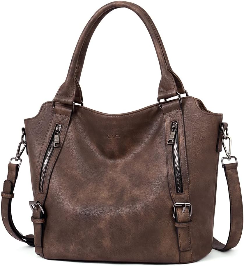 CLUCI Purses for Women, Large Hobo Bags, Multiple Pockets Tote Handbags, Water Repellent Shoulder Bag with Adjustable Strap
