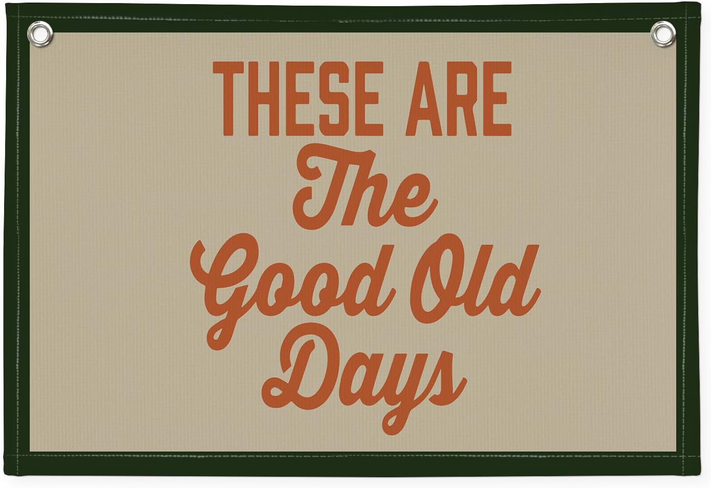 Motivational Wall Decor for Home Decor These Are The Good Old Days Canvas Banner,Vintage Banners for Lake House,Cabin Wall Art Decor Inspirational Living Room Banner Flag 30x20 Inch